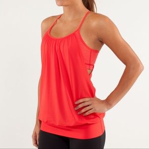 Lululemon No Limits tank top with built-in bra